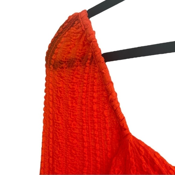 Ganni Midi Dress Orange - Picture 9 of 14